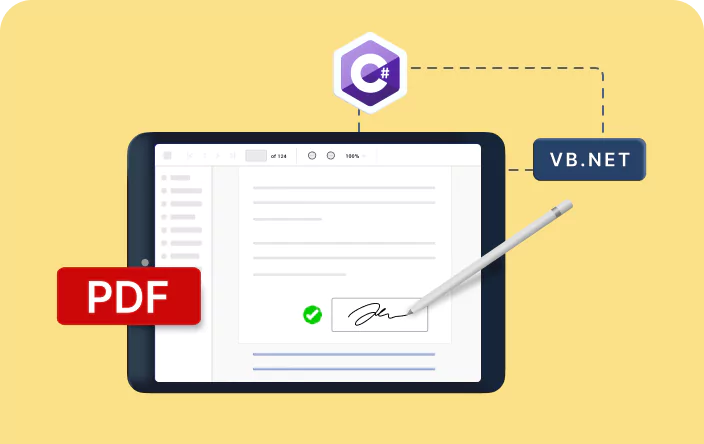Digitally sign PDF document with an external signature using C# and VB.NET
