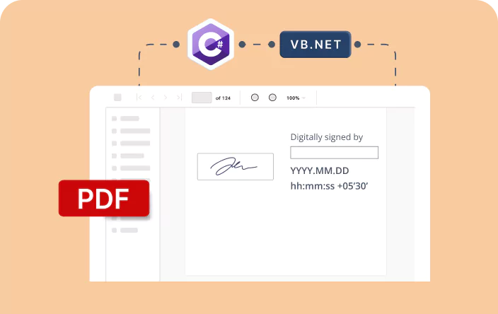 How to create the PDF digital signature with custom appearance in C# and VB.NET