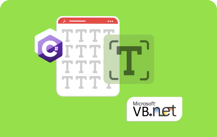 How to extract text from a PDF file in C and VB.NET