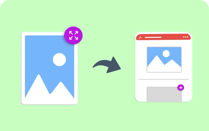 How to create a PDF page based on image size