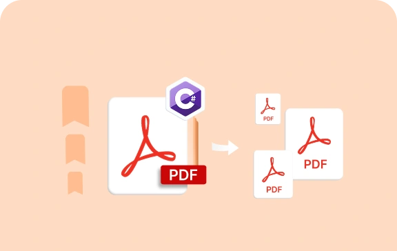 Merge PDF documents with grouped bookmarks in C#