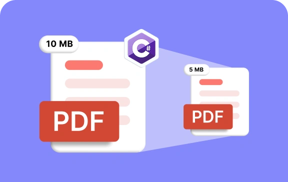 Reduce file size while merging PDF documents in C#
