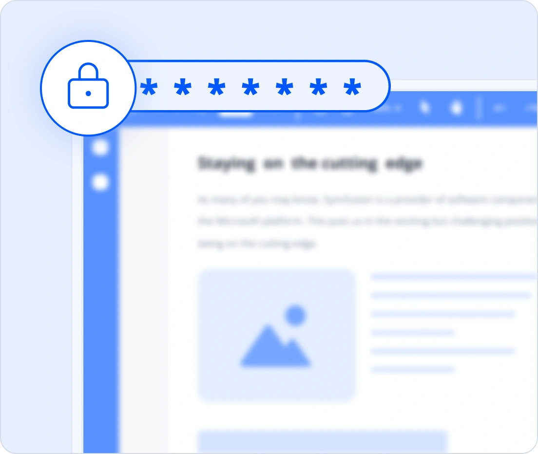 Advanced PDF security and compliance.