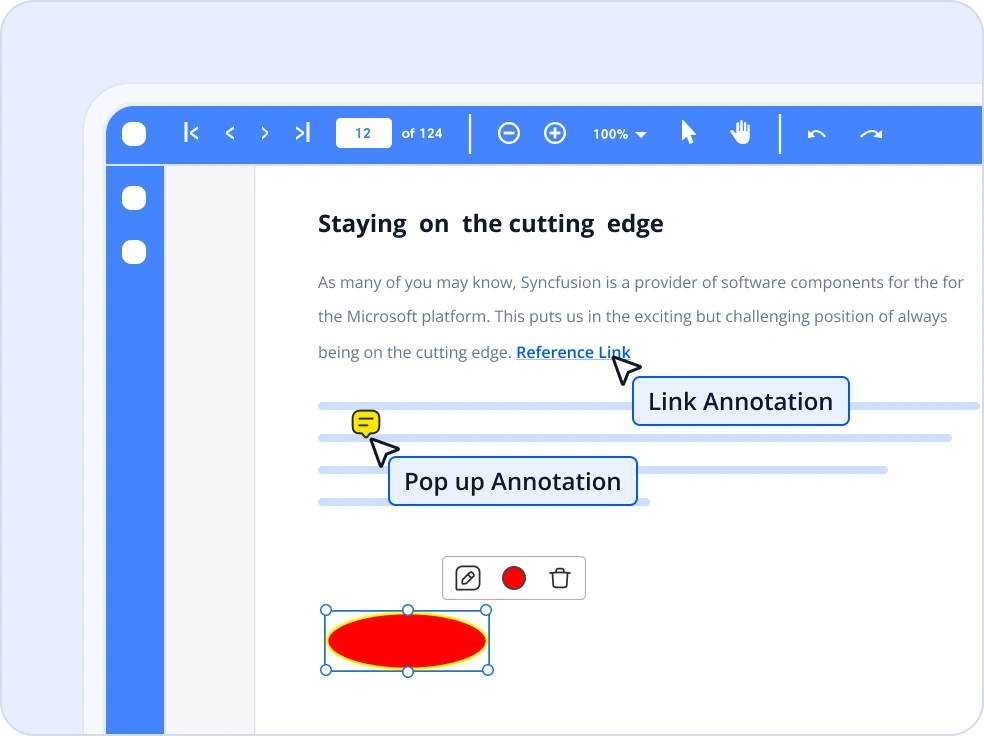 Annotations in .NET PDF.