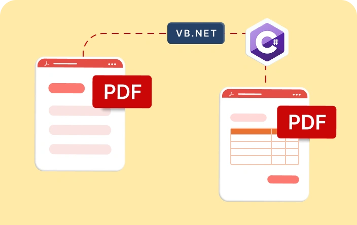 How to draw a Table in WinForms PDF using C# and VB.NET