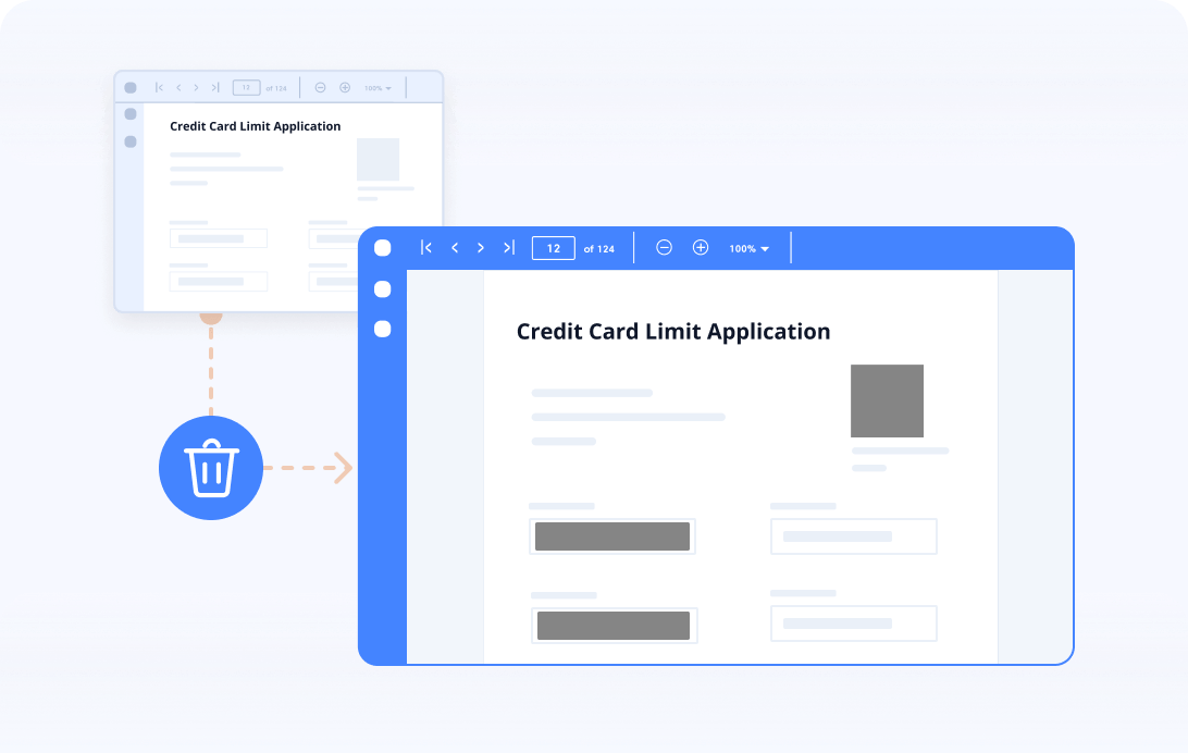 Permanently remove sensitive data in .NET PDF.