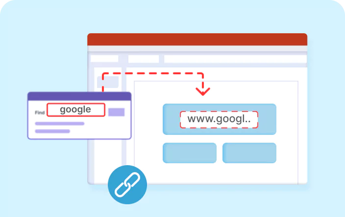 How to replace the hyperlink within a SmartArt