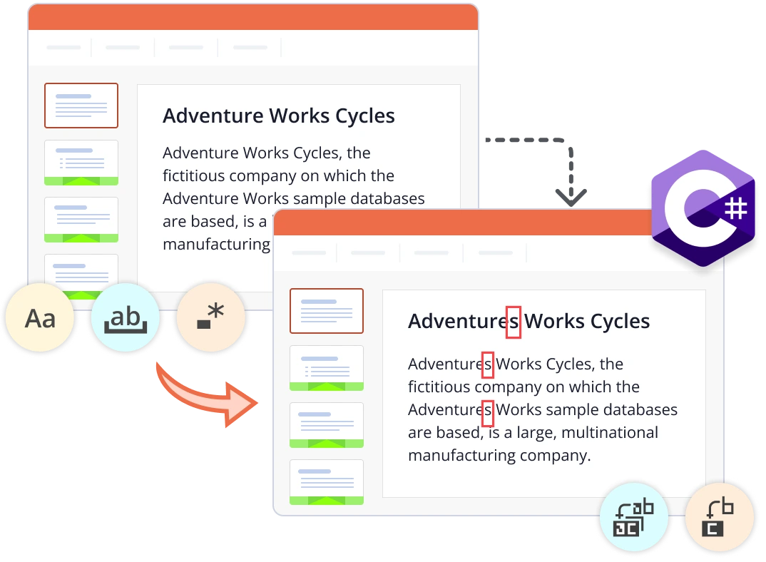 Find and Replace in .NET PowerPoint.
