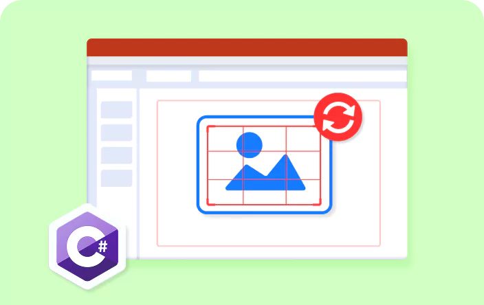 How to remove the cropping from images in a presentation