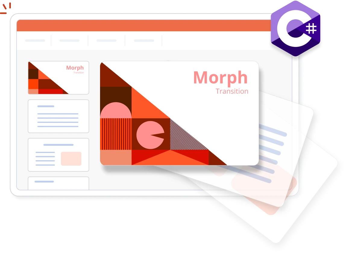 Text animations in .NET PowerPoint Library.