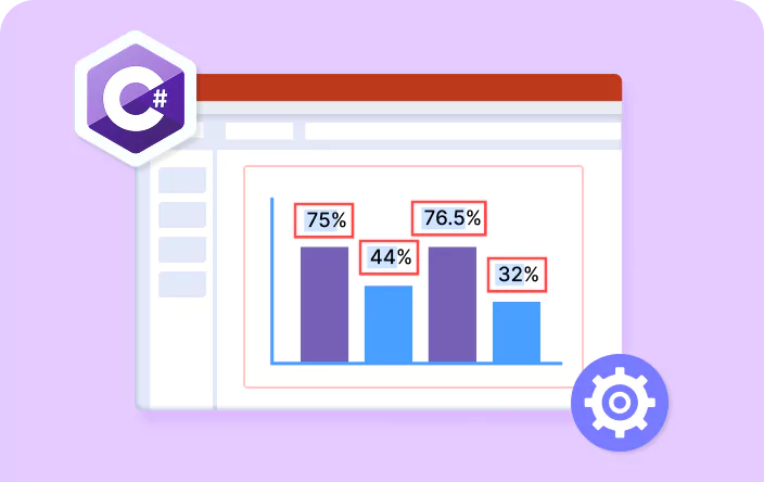 How to modify data label text inside a chart