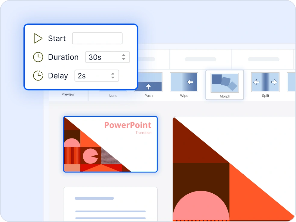 Animations and transitions.