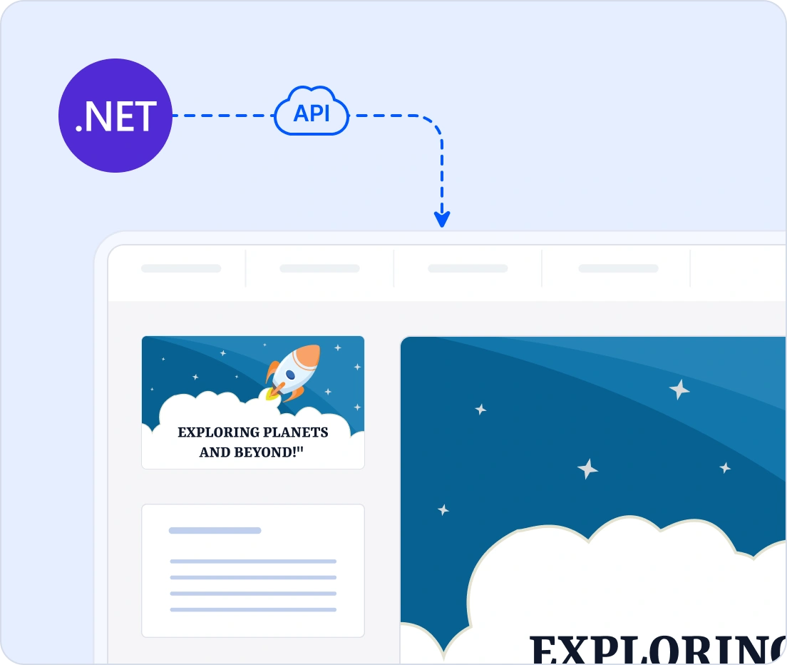 Structured slide and content model.