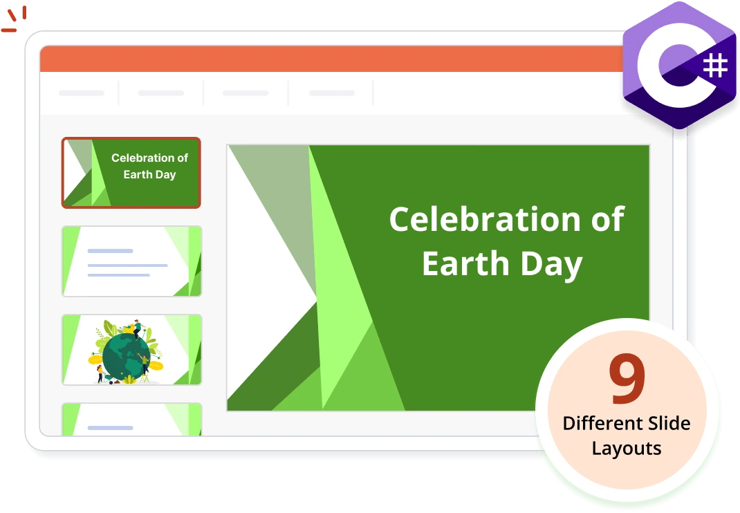 PowerPoint Slides in .NET Library.