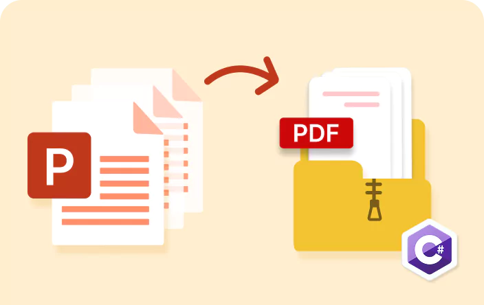 Convert multiple Presentation into multiple PDFs and zip