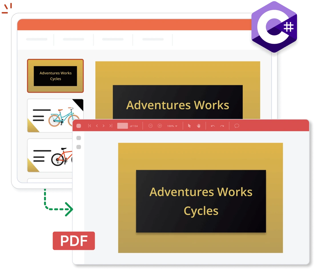Convert PowerPoint files in .NET Library.
