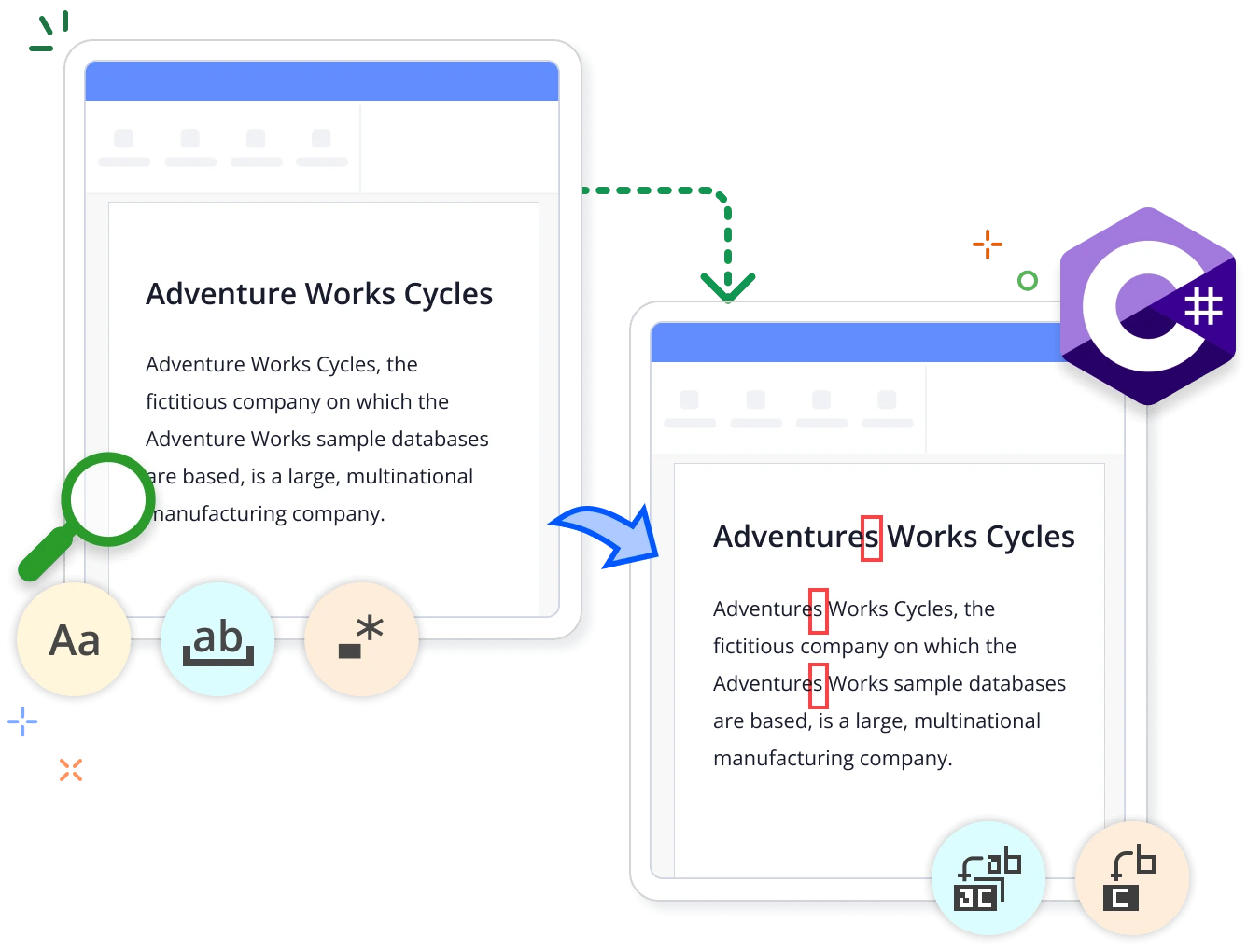 Find and replace document in .NET Word.