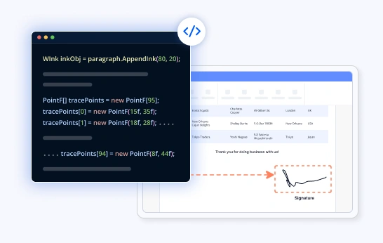 Create ink annotation with multiple traces in .NET Word.