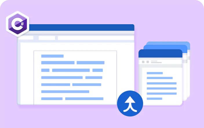 Merge multiple Word documents on the same page in a Word document using C#