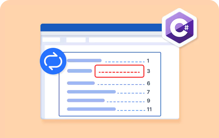 Changing the tab leader of a table of contents in a Word