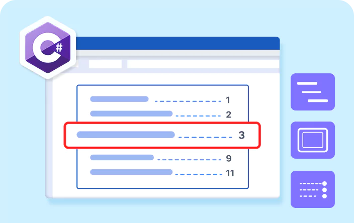 Customizing the TOC entry style in a Word document