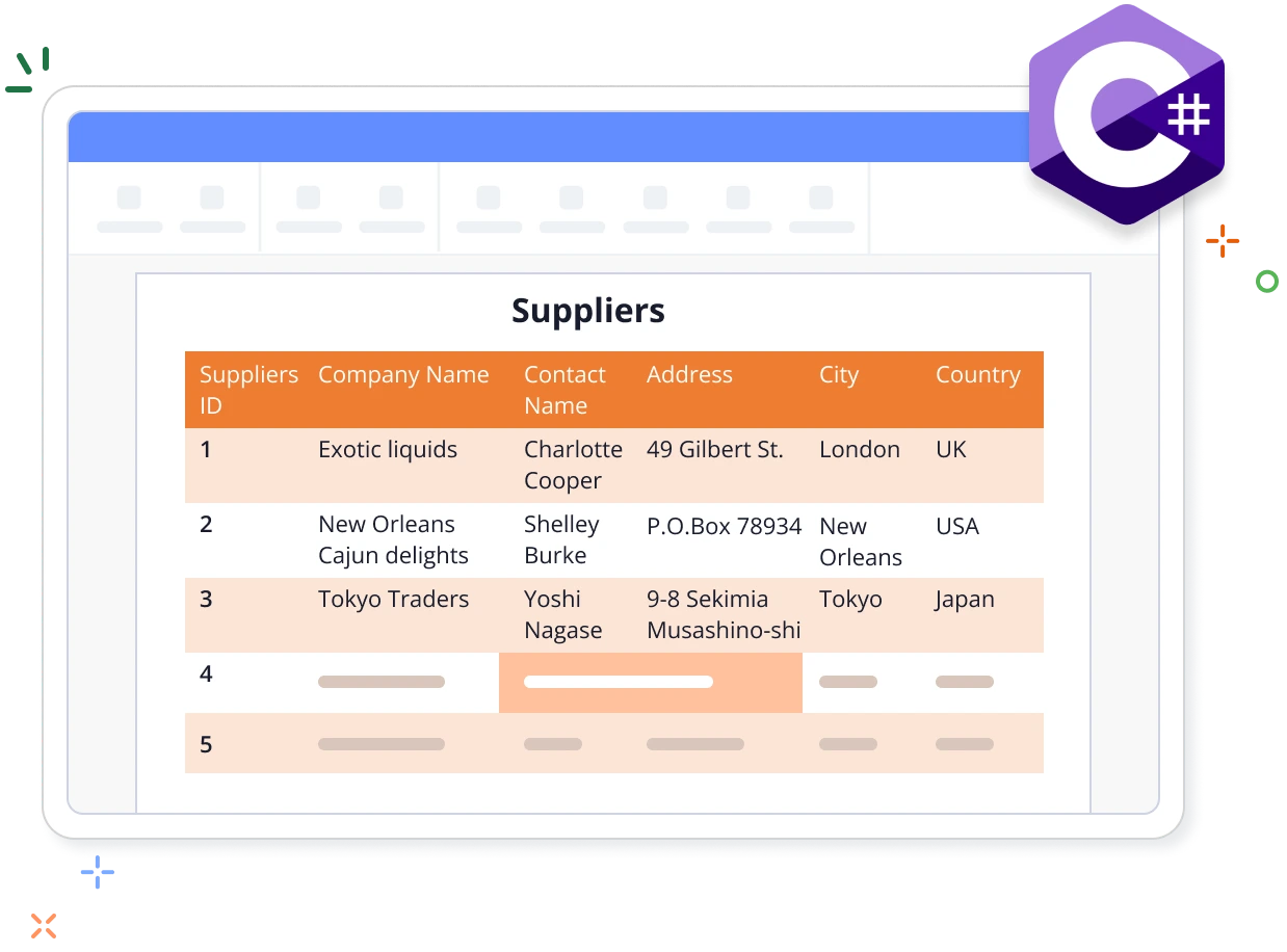 Create Tables in .NET Word.