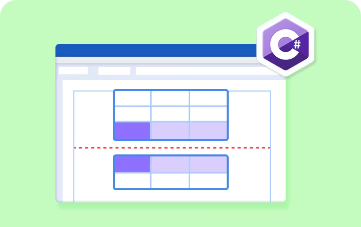 How to split a table without losing their format