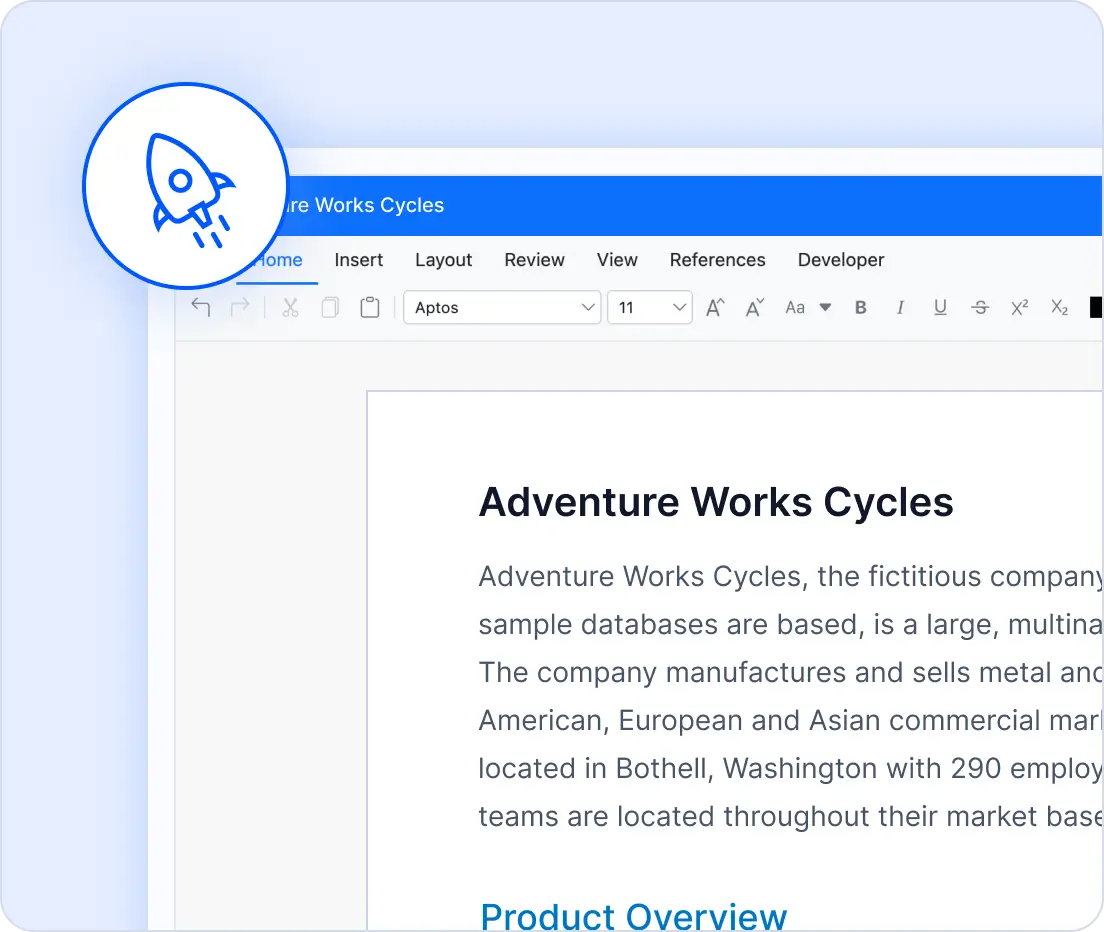 Blazing-fast performance.