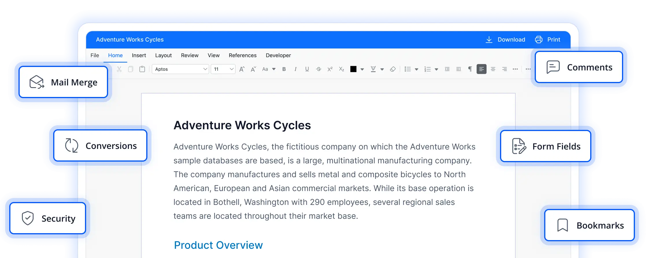 .NET Word library banner customclass.