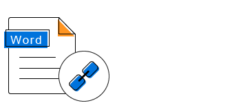 Hyperlinks in Word documents.