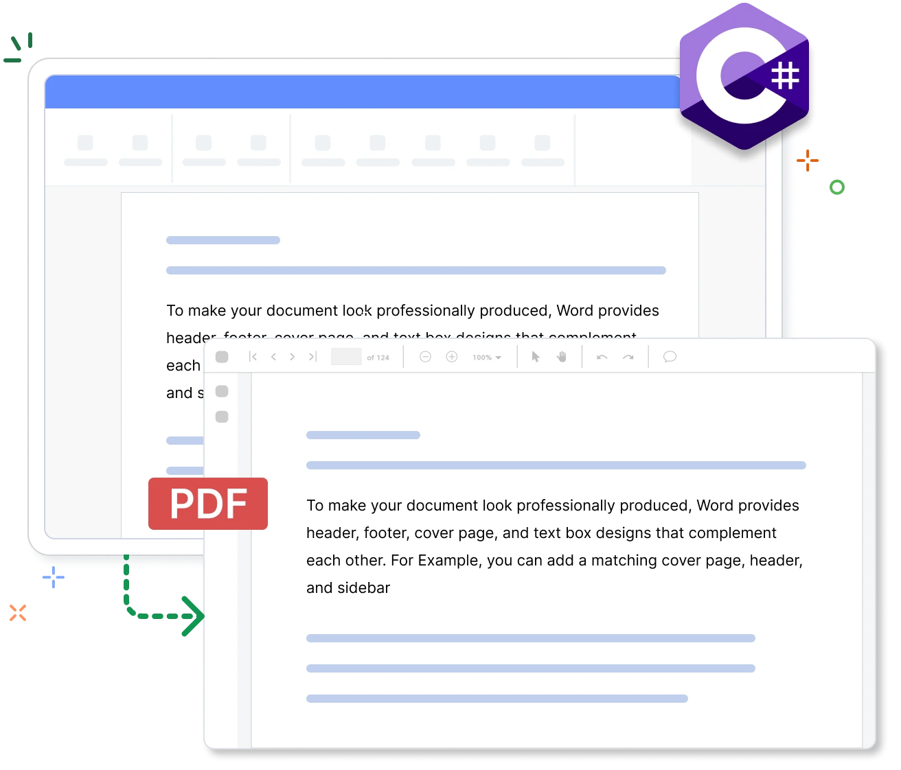 Word to PDF conversion in .Net Word.