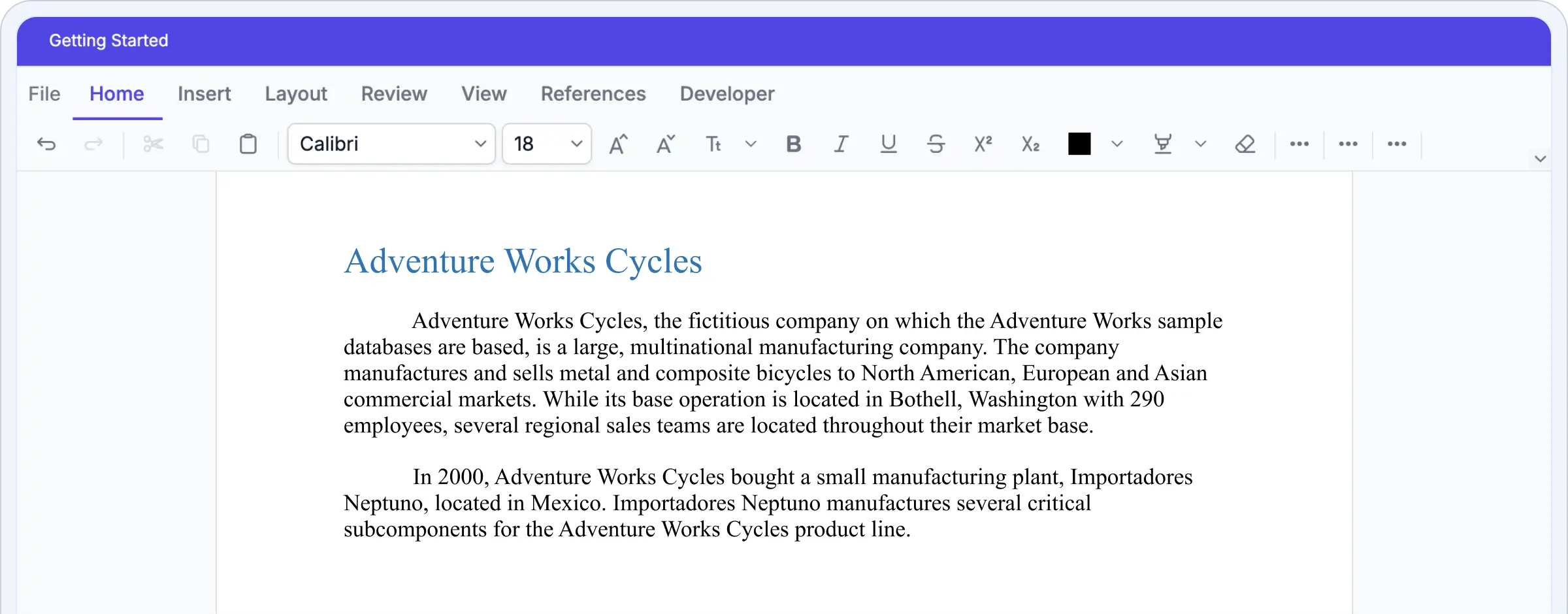 ASP.NET MVC DOCX Editor banner.