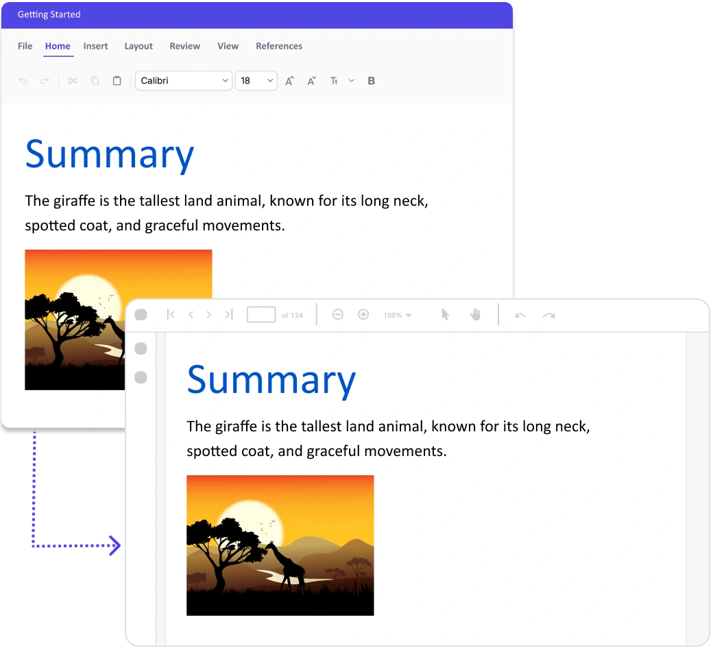 Authentic WYSIWYG editing experience.