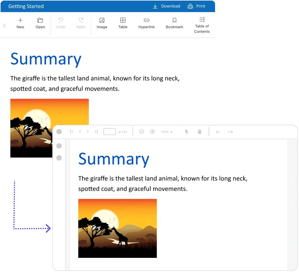 Real WYSIWYG experience.