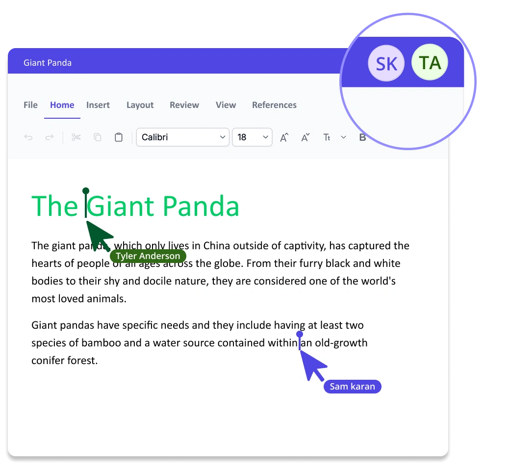 Collaboration in real Time.