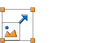 An illustration of image resizing in UWP RichTextBox.