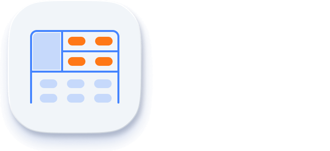 JavaScript Grid with stacked headers.