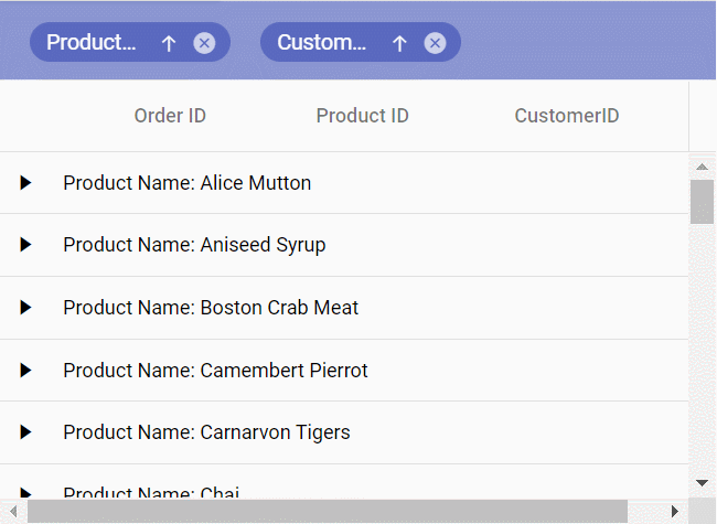 JavaScript Data Grid lazy load grouping with infinite scrolling