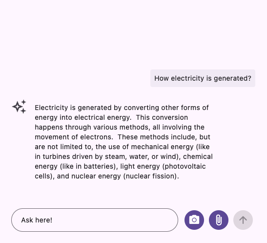 AI AssistView action button builder UI.