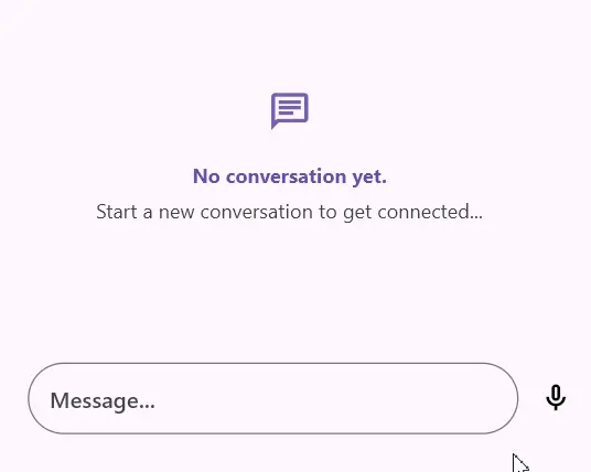 Chat action button builder UI.