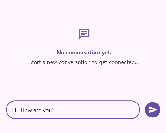Chat default composer UI.