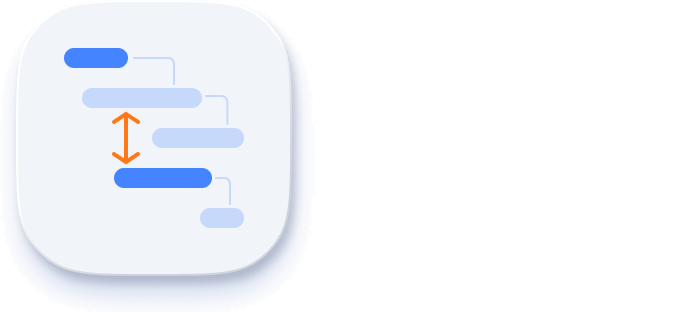 Row height in Angular Gantt Chart.