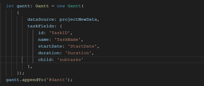 Auto generate columns in React Gantt Chart.