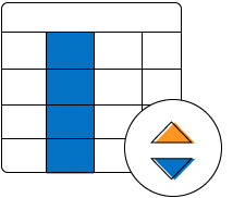 Single column sorting in UWP Gantt grid