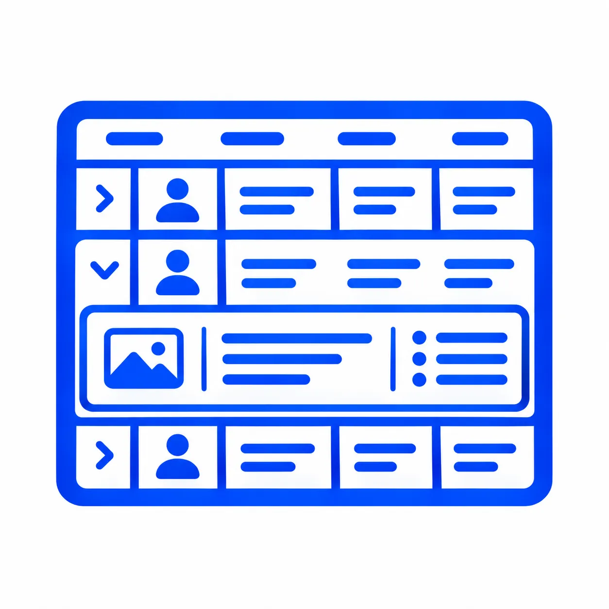 Expandable detail views in Data Grid.