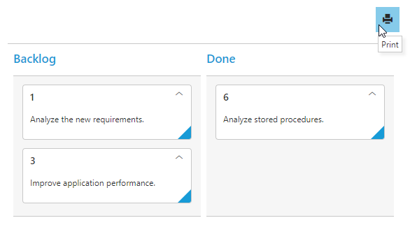 Printing in jQuery Kanban