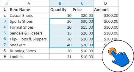 jQuery Spreadsheet | HTML5 Excel Viewer | Syncfusion