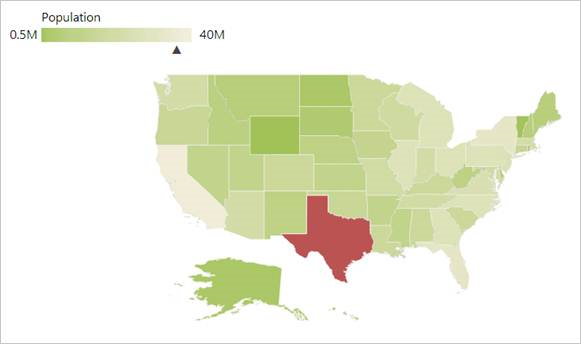Map with interactive legend