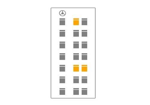Bus seat selection is simulated in the JSP Maps