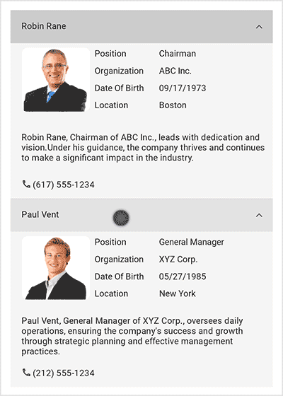 Multiple expand mode in .NET MAUI Accordion.